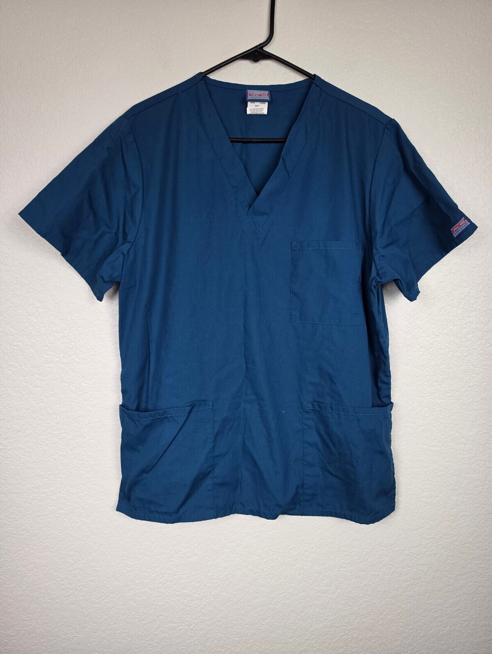 Cherokee Authentic Workwear Blue V-Neck Top